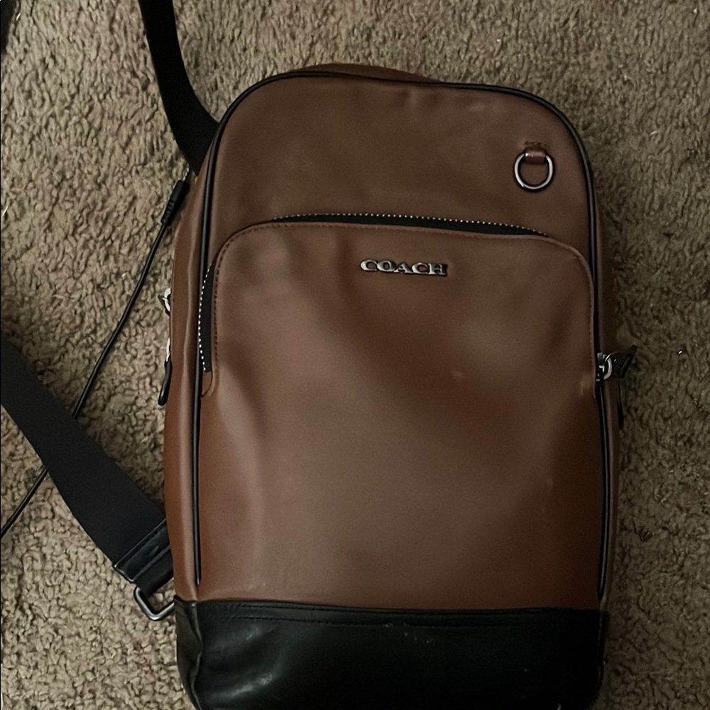 Coach Brown and Black Men's Bag